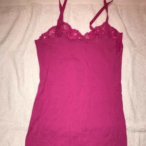 Hot pink tank top